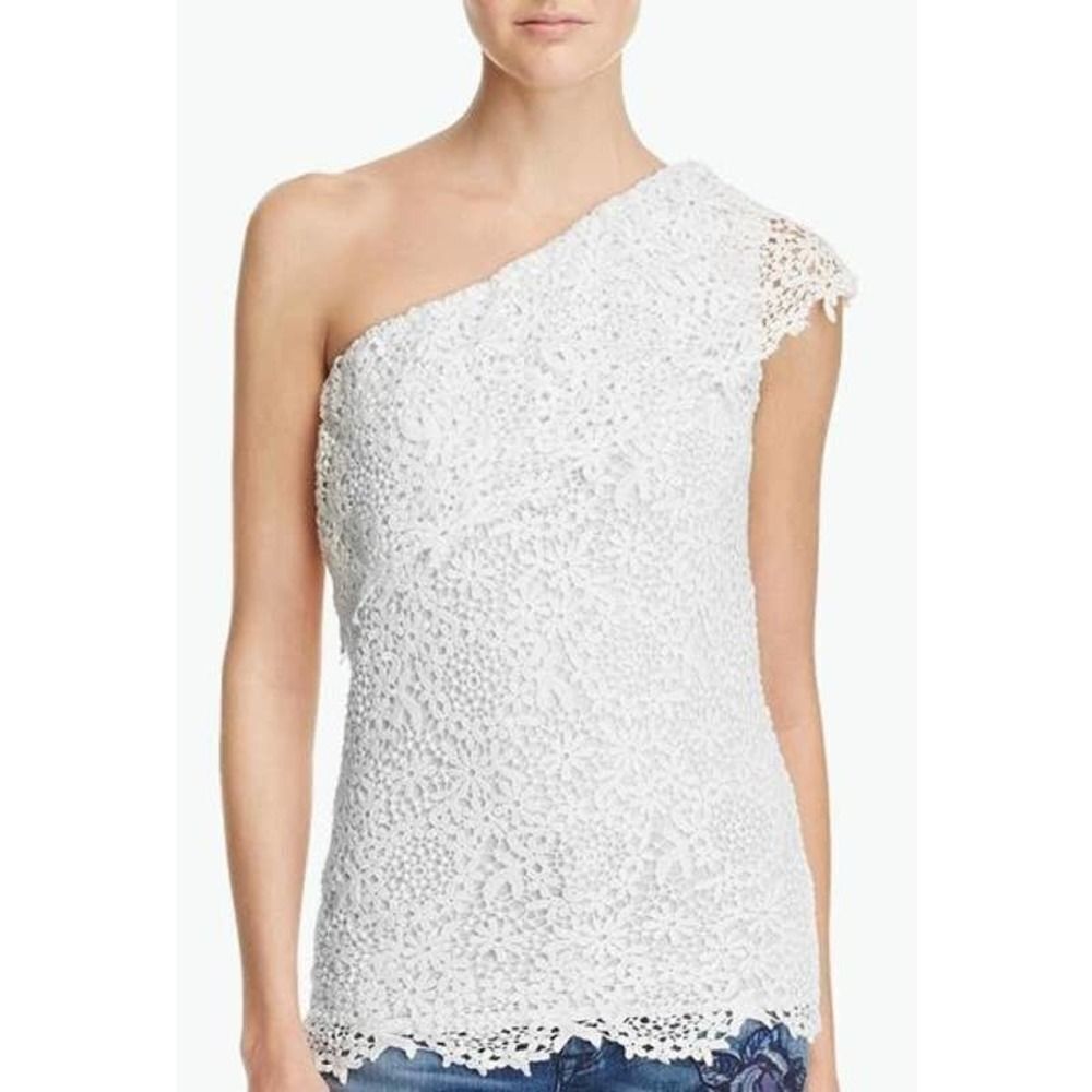VELVET ADALAIDE LACE ONE SHOULDER TOP NWT